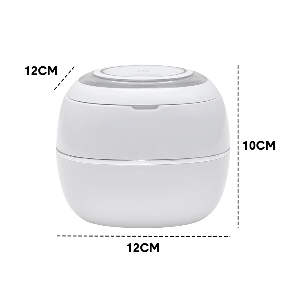Ultrasonic UV Cleaner Portable 42khz Dual Mode Cleaner 180-220ml with Chamber and Timer for Dentures Aligner V985-ULTRASONICCLEANER
