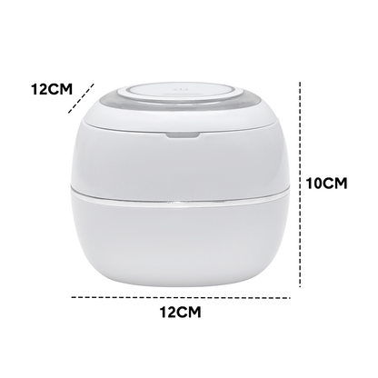 Ultrasonic UV Cleaner Portable 42khz Dual Mode Cleaner 180-220ml with Chamber and Timer for Dentures Aligner V985-ULTRASONICCLEANER