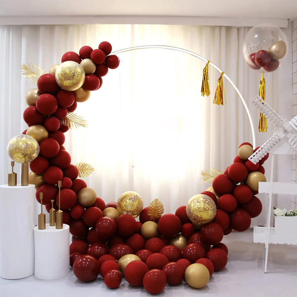 2M White Wedding Hoop Arch Metal Flower Ring Display Frame Balloon Circle Rack Backdrop for Wedding Birthday V985-WEDDINGHOOPNEW