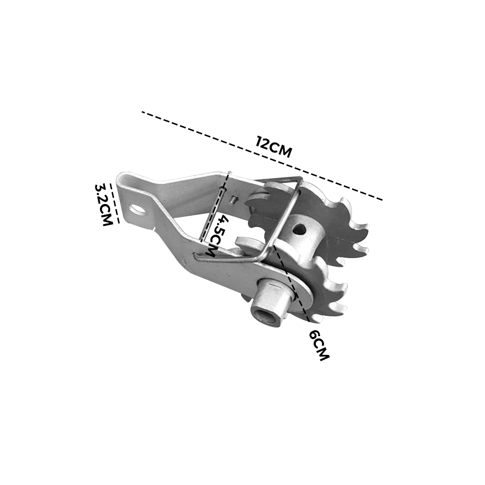 50 Pack Inline Cliplock Wire Strainer Aluminum Alloy Heavy Duty Wire Ratchet Tensioner for Electric Fence V985-WIRESTRAINERRATCHETS50PCS