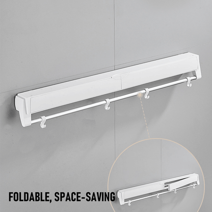 Alston Wall Mounted Drying Rack Black Clothes Airer Space Saver Folding Dryer Bearing Capacity 12KG Foldable V985-WMDRYINGRACKB