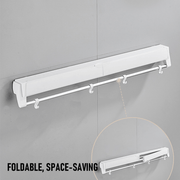 Alston Wall Mounted Drying Rack Clothes Airer Space Saver Folding Dryer Bearing Capacity 12KG Foldable Rail V985-WMDRYINGRACKW