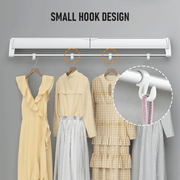 Alston Wall Mounted Drying Rack Clothes Airer Space Saver Folding Dryer Bearing Capacity 12KG Foldable Rail V985-WMDRYINGRACKW