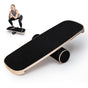Wooden Balance Board Non-Slip Roller Board Home Fitness Balance Trainer Improves Core Stability for Snowboard V985-WOBBLEBOARD