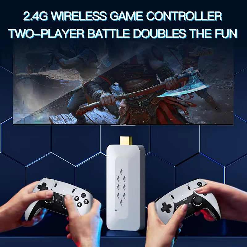 M22 Game Stick 4K 64GB 30000+ Games 52 Simulators EMUIELEC System 2.4G Wireless Retro Classic Video Gaming V986-M22