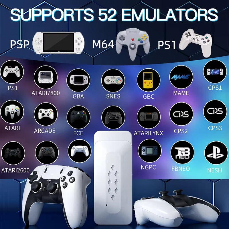 M22 Game Stick 4K 64GB 30000+ Games 52 Simulators EMUIELEC System 2.4G Wireless Retro Classic Video Gaming V986-M22