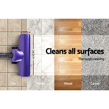 Devanti Stick Vacuum Cleaner Handheld Corded 450W Purple VAC-CD-AH-PP-AL