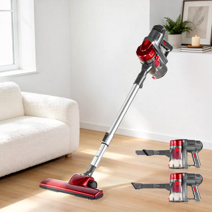 Devanti Stick Vacuum Cleaner Handheld Corded 450W Red VAC-CD-AH-RD-AL