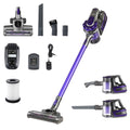 Devanti Stick Vacuum Cleaner Bagless Cordless 150W Purple VAC-CL-09E-GY-PP