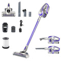 Devanti Stick Vacuum Cleaner Bagless Cordless 150W Purple VAC-CL-150-GY-PP