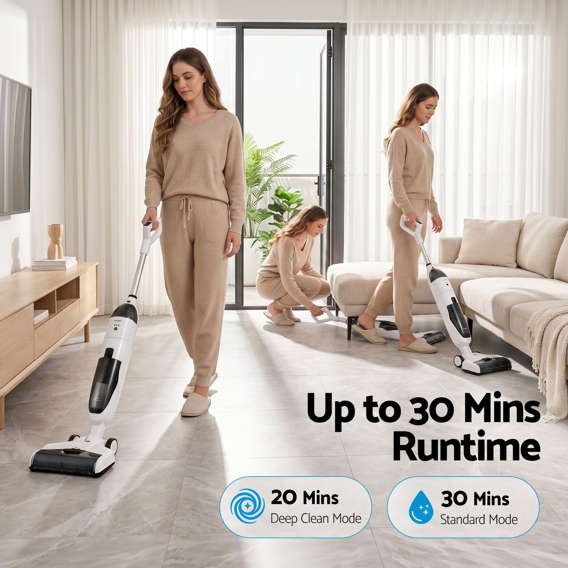 Devanti Wet Dry Stick Vacuum Cleaner 200W VAC-CL-1809-WH