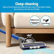 Devanti 300W Stick Vacuum Cleaner Cordless Self-Standing VAC-CL-207-BL