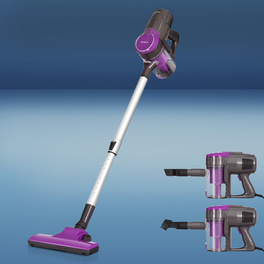 Devanti Stick Vacuum Cleaner Bagless Corded 500W Purple VAC-CL-CORD-PP