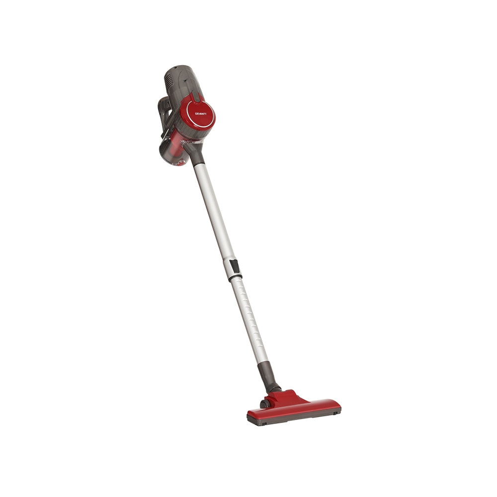 Devanti Stick Vacuum Cleaner Bagless Corded 500W Red VAC-CL-CORD-RD