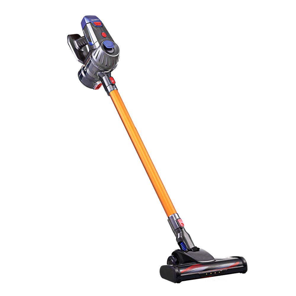 Devanti Stick Vacuum Cleaner Cordless HEPA Filter Gold 150W VAC-CL-FT-K7-GD