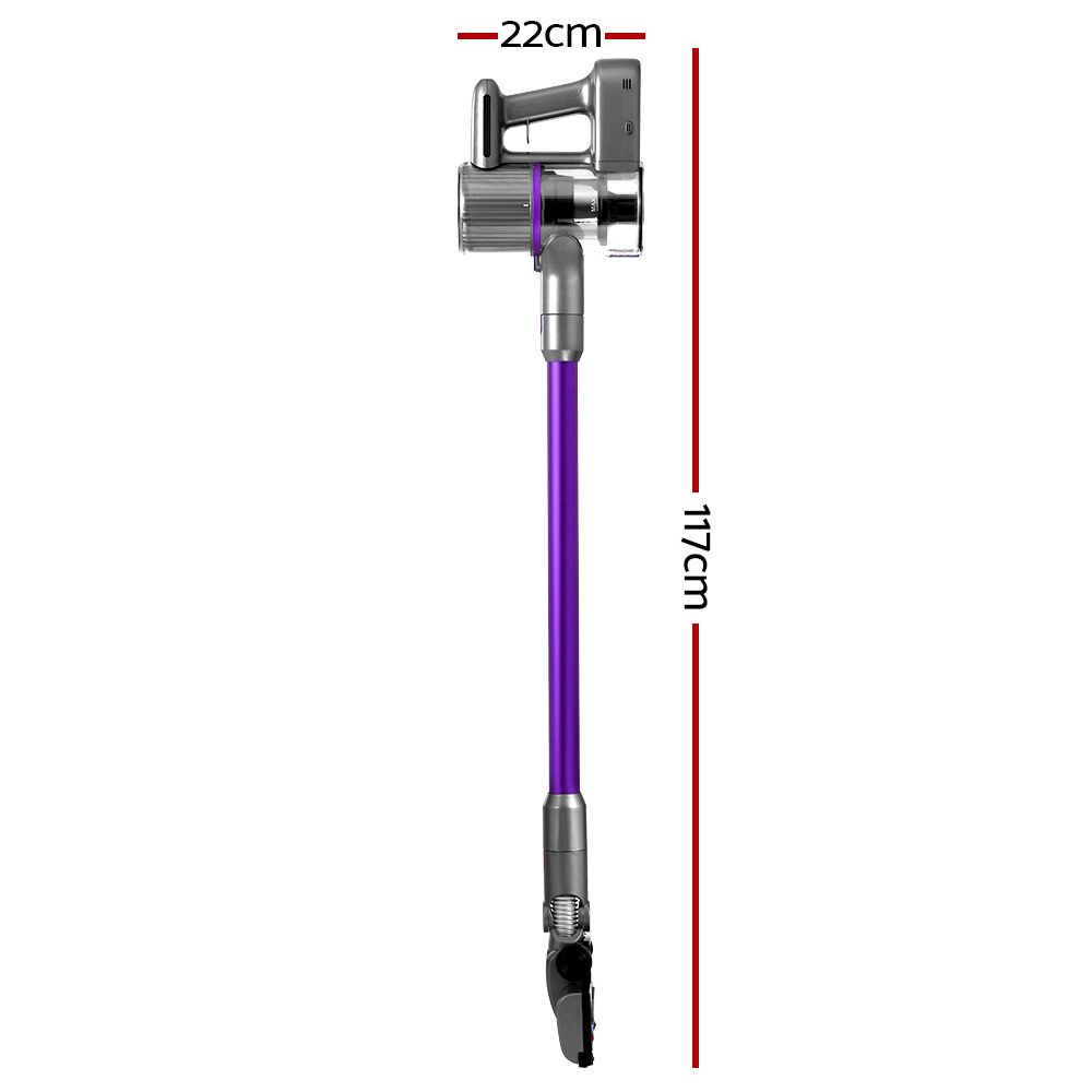 Devanti Stick Vacuum Cleaner Bagless Cordless 120W Purple VAC-CL-H-SC2-PP