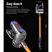 Devanti Stick Vacuum Cleaner Bagless Cordless 150W Gold VAC-CL-K7-GD