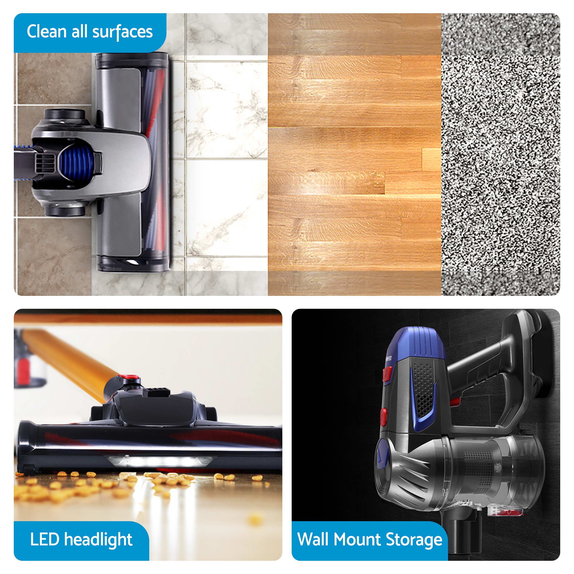 Devanti K7 Cordless Stick Vacuum Cleaner plus Coffee Maker Machine Espresso