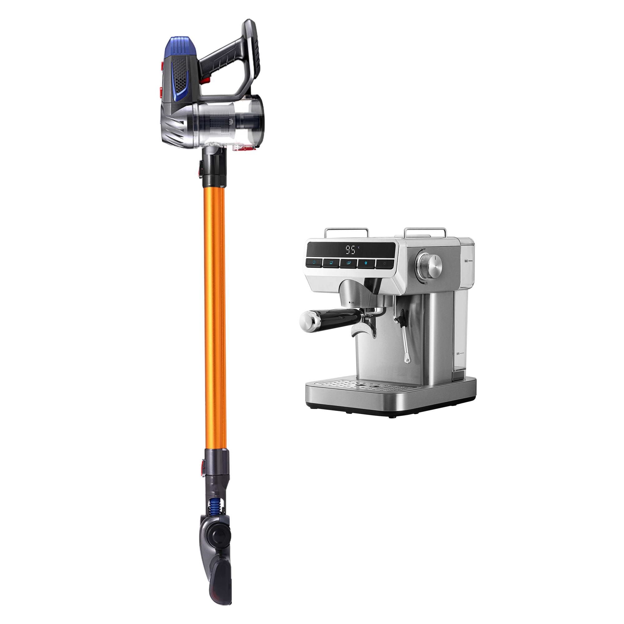 Devanti K7 Cordless Stick Vacuum Cleaner plus Coffee Maker Machine Espresso