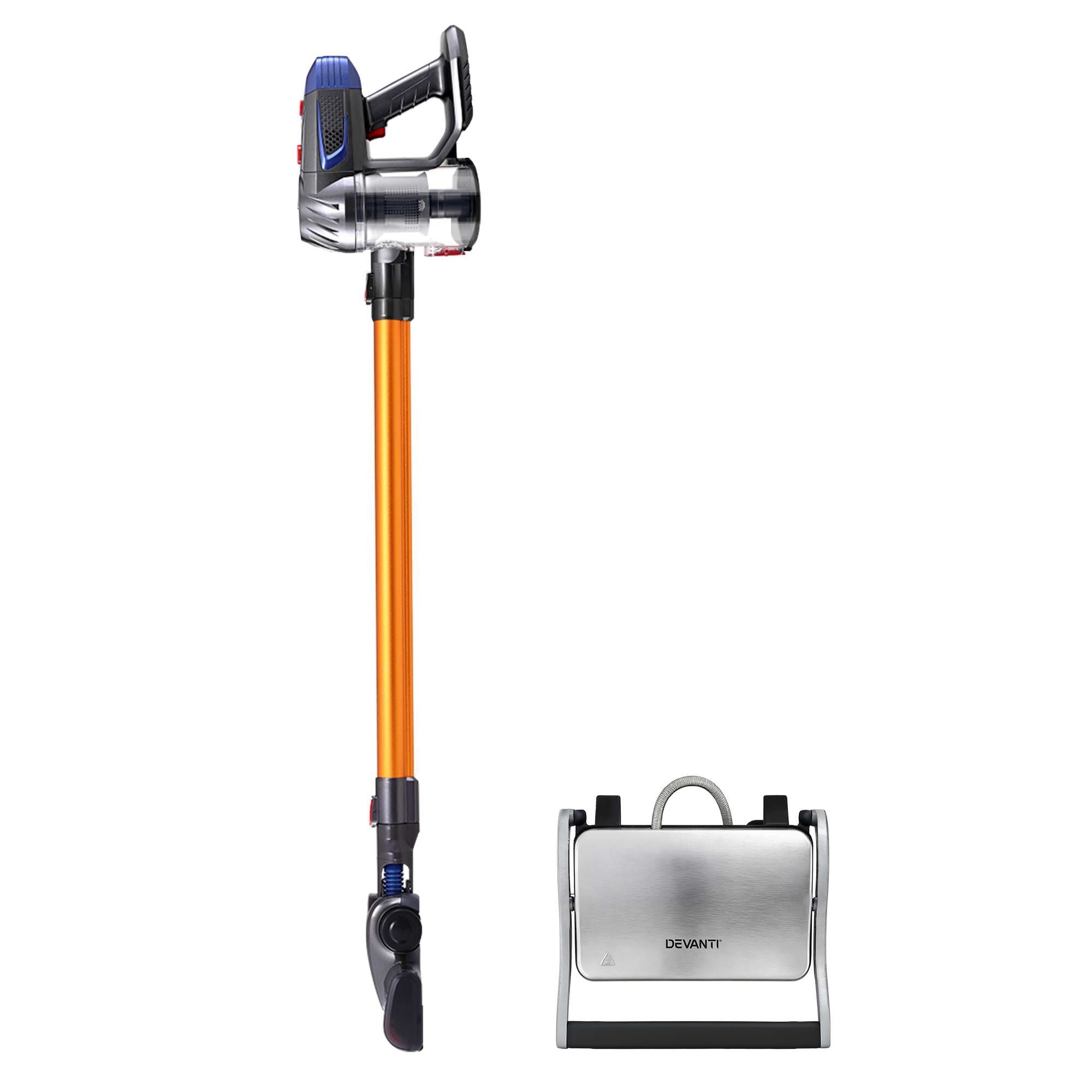 Devanti K7 Cordless Stick Vacuum Cleaner plus Sandwich Maker Panini Press