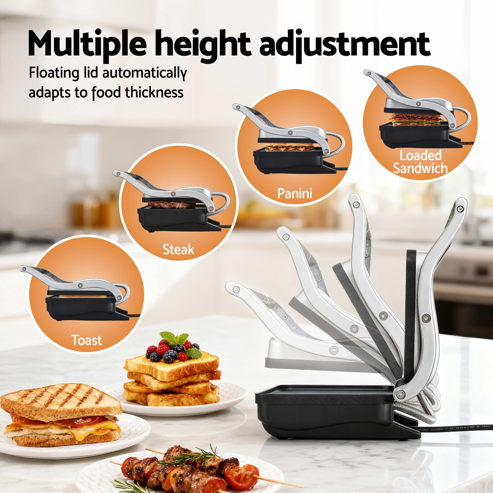 Devanti K7 Cordless Stick Vacuum Cleaner plus Sandwich Maker Panini Press