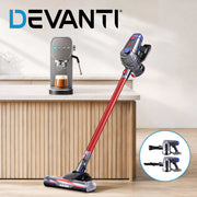 Devanti K7 Cordless Stick Vacuum Cleaner plus Coffee Maker Machine Espresso