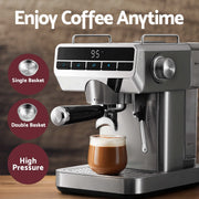 Devanti K7 Cordless Stick Vacuum Cleaner plus Coffee Maker Machine Espresso