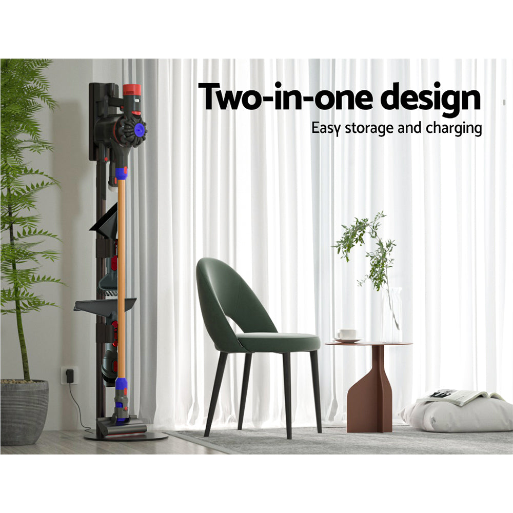 Artiss Freestanding Dyson Vacuum Cleaner Stand for V6 7 8 10 11 Grey VAC-STD-SY03-GR