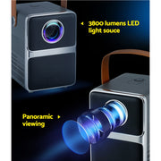 Devanti Portable Mini Video Projector 4K Wifi Home Theater HDMI Support 1080P VP-150-WIFI-4K-BK