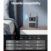 Devanti Portable Mini Video Projector 4K Wifi Home Theater HDMI Support 1080P VP-150-WIFI-4K-BK
