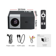 Devanti Video Project 4K 1080P Official Google TV 5G Wifi Home Cinema VP-260-WIFI-BK