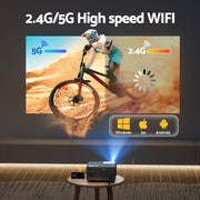 Devanti Video Project 4K 1080P Official Google TV 5G Wifi Home Cinema VP-260-WIFI-BK