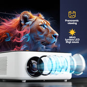 Devanti Video Project 4K 1080P Android 5G Wifi Home Cinema VP-300-WIFI-4K-WH