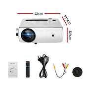 Devanti Mini Video Projector Wifi USB HDMI Portable HD 1080P Home Movie VP-430-WIFI-BT-WH