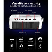 Devanti Mini Video Projector Wifi USB HDMI Portable HD 1080P Home Movie VP-430-WIFI-BT-WH
