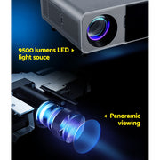 Devanti Portable Wifi Video Projector 4K 2.4G/5G Home Theater HDMI 1080P VP-550-WIFI-4K-BK