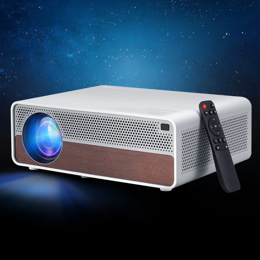 Devanti Portable Wifi Video Projector 4K Home Theater HDMI 1080P Native VP-600-WIFI-4K-WH