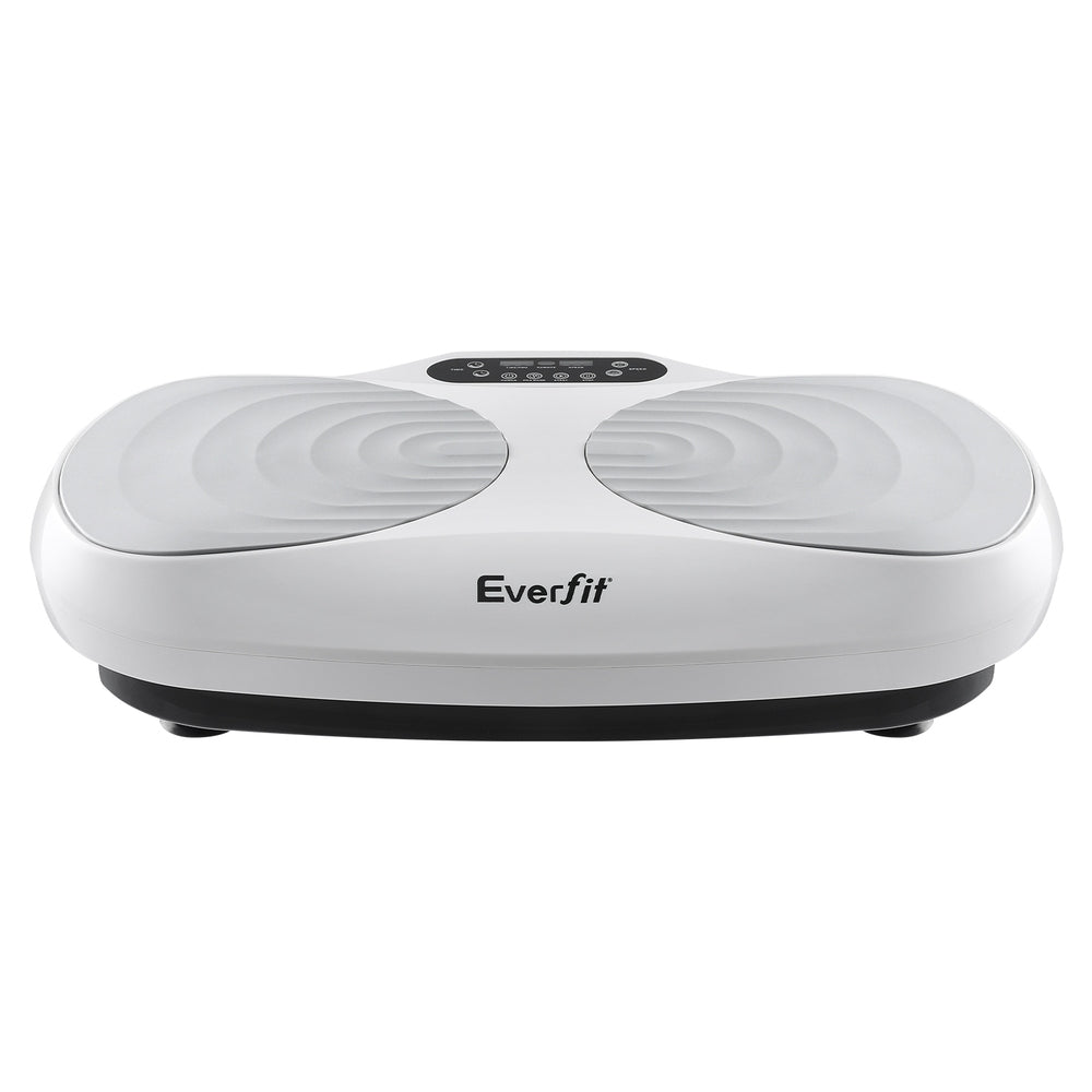 Everfit Vibration Machine Vertical Rhythm Platform Resistance Rope Home Workout VP-C-ROUND-WH