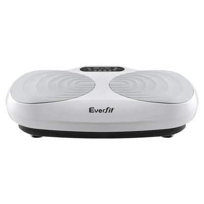 Everfit Vibration Machine Vertical Rhythm Platform Resistance Rope Home Workout VP-C-ROUND-WH