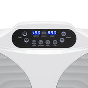 Everfit Vibration Machine Vertical Rhythm Platform Resistance Rope Home Workout VP-C-ROUND-WH