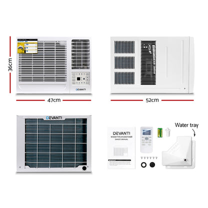 Devanti Window Air Conditioner 1.7kW WAC-05C-WH