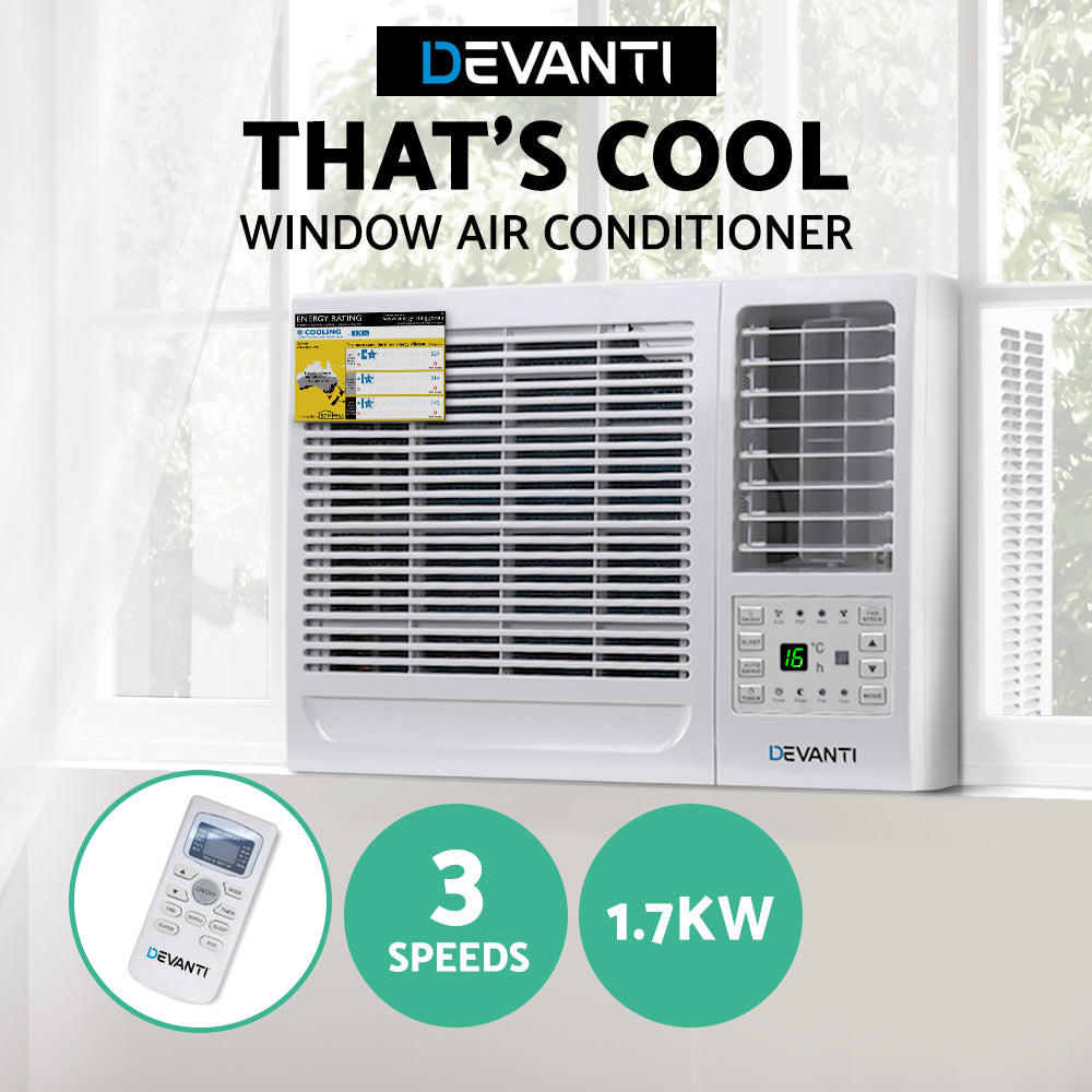 Devanti Window Air Conditioner 1.7kW WAC-05C-WH