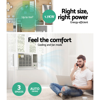 Devanti Window Air Conditioner 1.7kW WAC-05C-WH