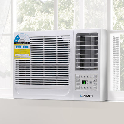 Devanti Window Air Conditioner 2.7kW WAC-09H-WH
