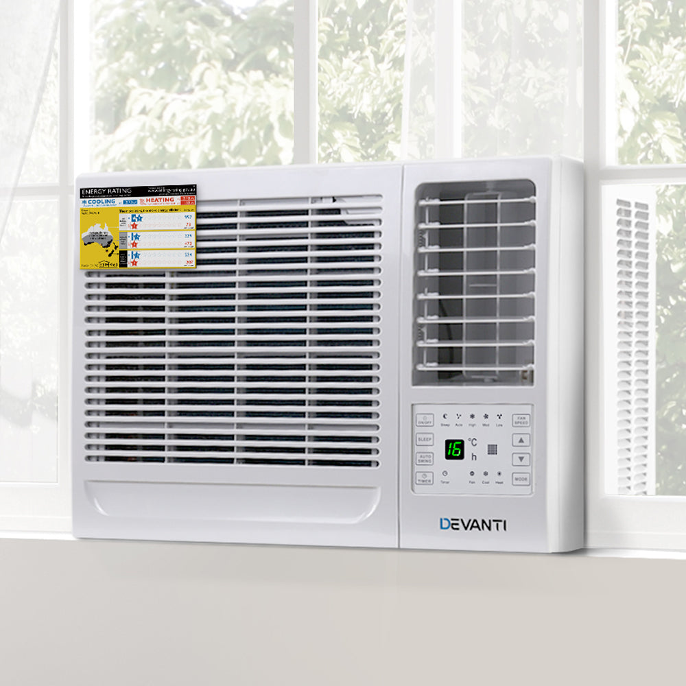Devanti Window Air Conditioner 2.7kW WAC-09H-WH