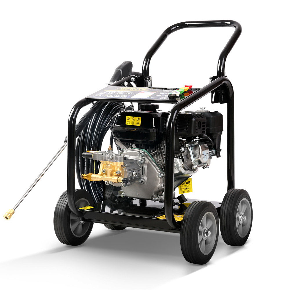 Giantz Petrol High Pressure Cleaner Washer 20M Hose Gurney WASHER-80C-20M-BK