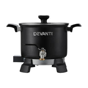 Devanti 5L Wax Melter Candle Making 1200W Melting Pot Furnace Quick Pour Spout Soy Soap WAX-06-5L