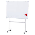 90x120cm Standing Whiteboard with Wheels Magnetic Double-Sided Erase Board WB-90X120-FRAME-AB