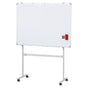 90x120cm Standing Whiteboard with Wheels Magnetic Double-Sided Erase Board WB-90X120-FRAME-AB