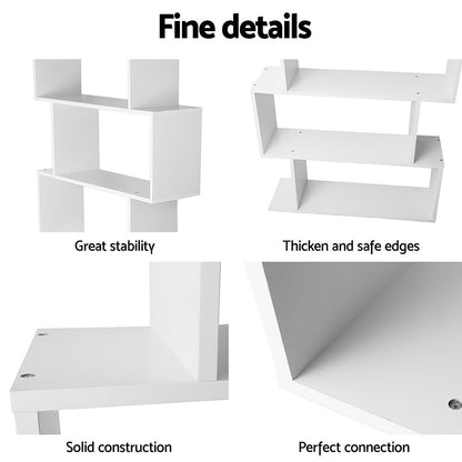 Artiss Bed Frame King Single and Bookshelf WBED-03KS-FURNI-DIS-AB
